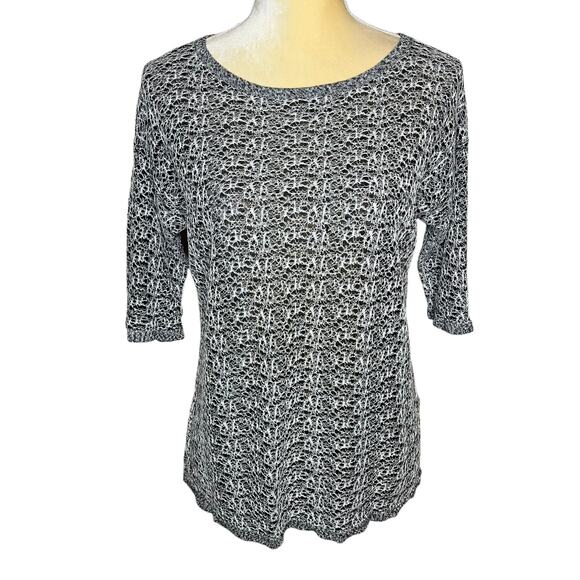 Eileen Fisher System Organic Linen Crepe Knit Pullover Top Size Medium - Picture 1 of 7